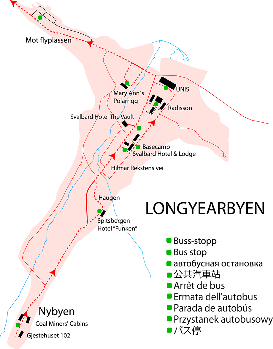 Flybuss I Longyearbyen   Longyearbyen Bussrute 2018@2x 